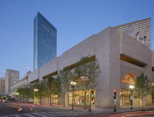 Exterior view of the renovated Johnson Wing of the Boston Public Library