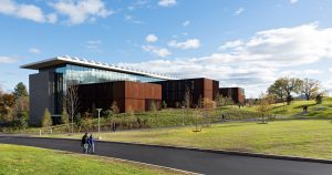 Exterior view of the Science Center at Amherst College