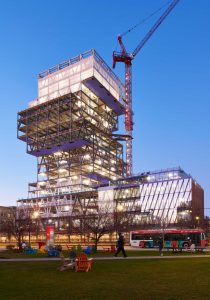 BU CCDS Boston University Duan Family Center for Computing & Data Sciences from BU Grounds South