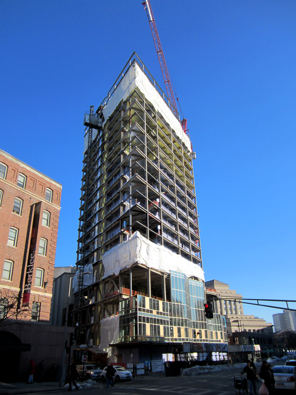 Berklee College of Music Tower under construction