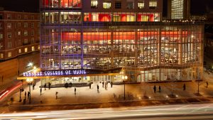 Berklee College of Music Tower Exterior Night