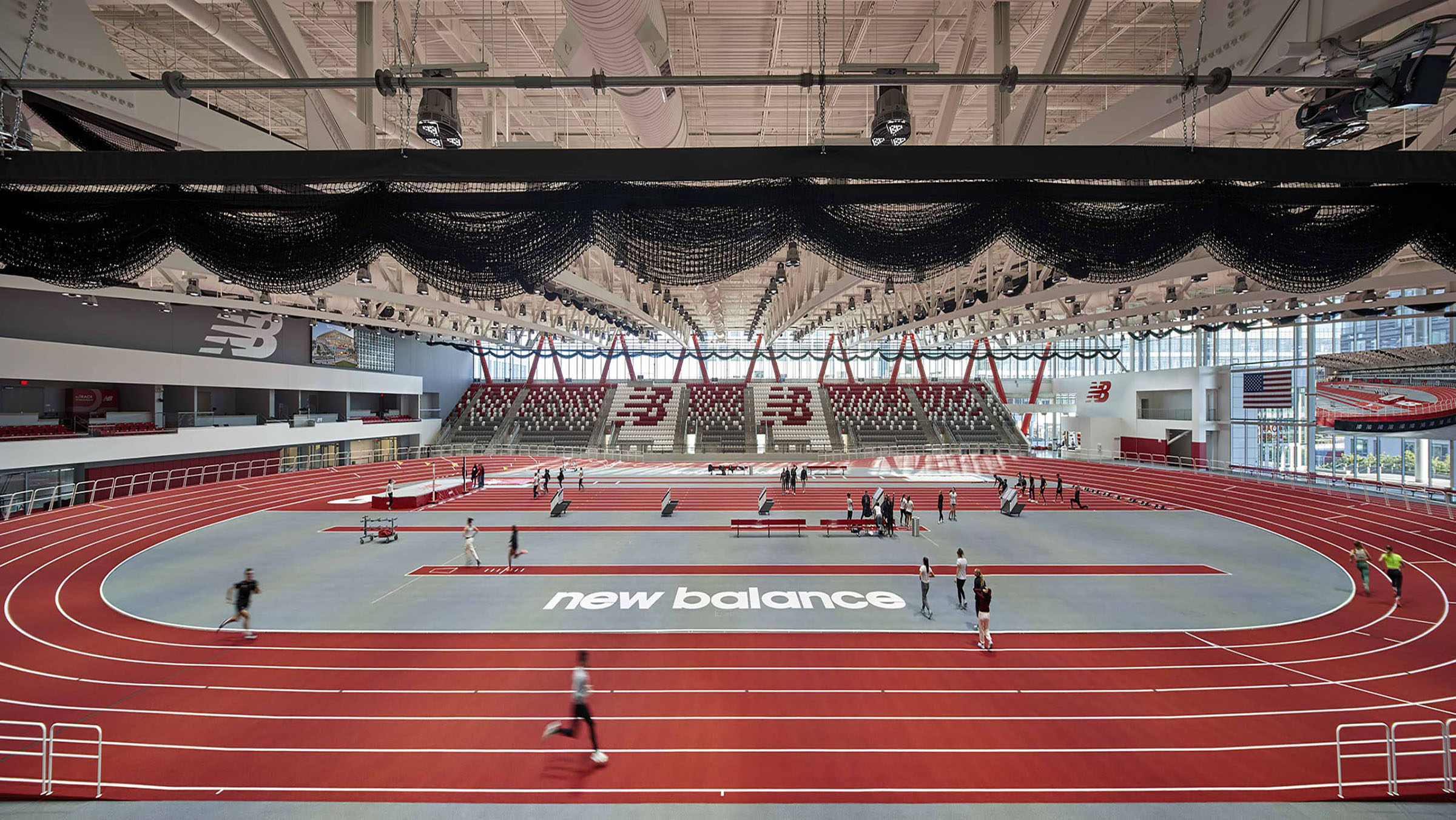 Interior image of The Track at New Balance in Boston, Massachusetts.